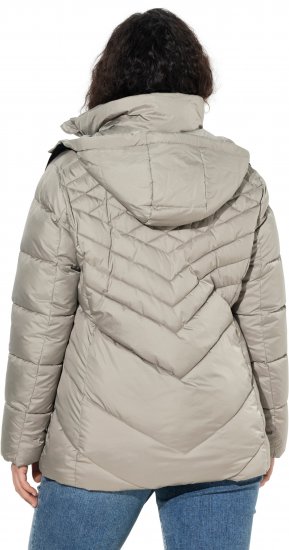 Ulla Popken HYPRAR Water-Repellent Quilted Jacket Medium Grey - Μπουφάν - 