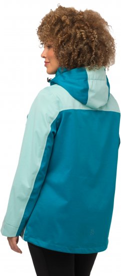 Ulla Popken HYPRAR Lightweight Triple Function Jacket Turquoise - Μπουφάν - 