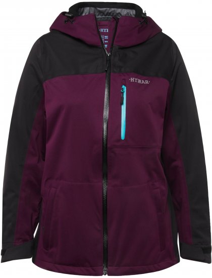 Ulla Popken HYPRAR Lightweight Triple Function Jacket Dark Berry - Μπουφάν - 