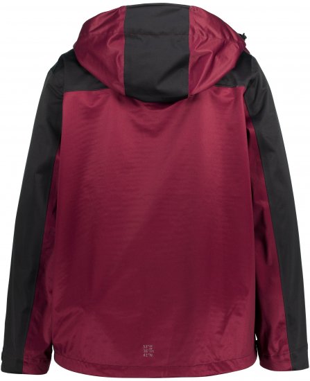 Ulla Popken HYPRAR Lightweight Triple Function Jacket Dark Berry - Μπουφάν - 
