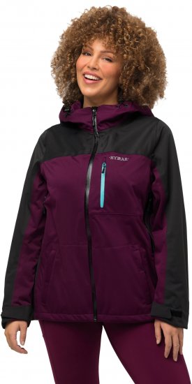 Ulla Popken HYPRAR Lightweight Triple Function Jacket Dark Berry - Μπουφάν - 