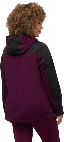 Ulla Popken HYPRAR Lightweight Triple Function Jacket Dark Berry - Μπουφάν - 