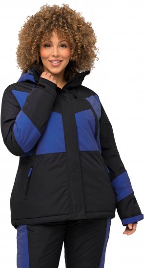 Ulla Popken HYPRAR Color Block Triple Function Ski Jacket Black - Μπουφάν - 