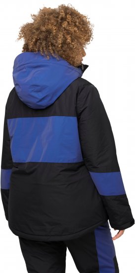 Ulla Popken HYPRAR Color Block Triple Function Ski Jacket Black - Μπουφάν - 