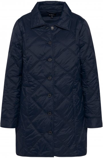 Ulla Popken Quilted Jacket Navy - Μπουφάν - 