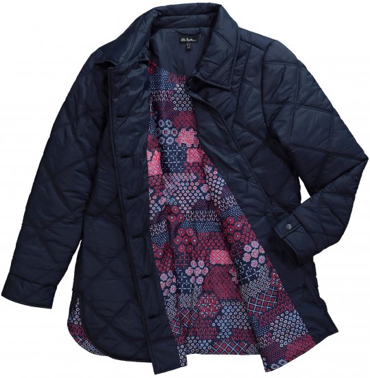 Ulla Popken Quilted Jacket Navy - Μπουφάν - 