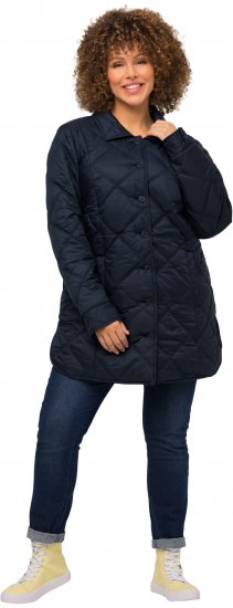 Ulla Popken Quilted Jacket Navy - Μπουφάν - 