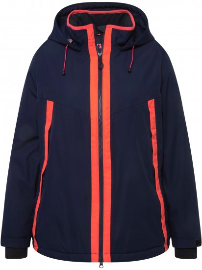 Ulla Popken HYPRAR Waterproof Triple Function Jacket Navy - Μπουφάν - 