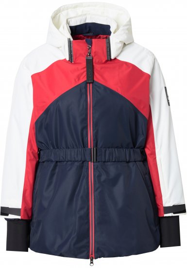 Ulla Popken Performance Peplum Ski Jacket Navy - Μπουφάν - 