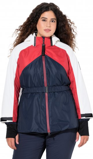 Ulla Popken Performance Peplum Ski Jacket Navy - Μπουφάν - 