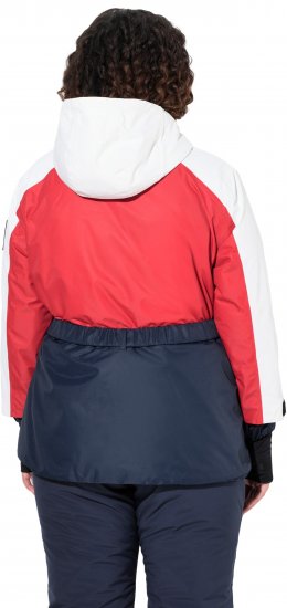 Ulla Popken Performance Peplum Ski Jacket Navy - Μπουφάν - 