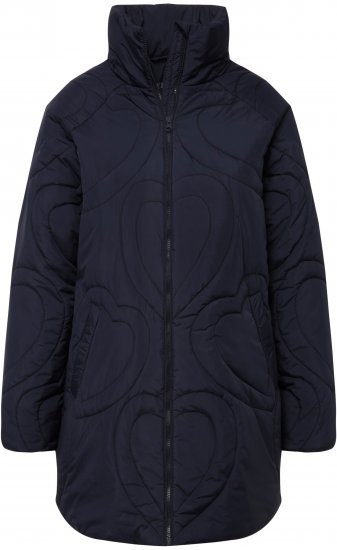 Ulla Popken HYPRAR Heart Quilted Jacket Navy - Μπουφάν - 