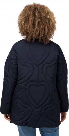 Ulla Popken HYPRAR Heart Quilted Jacket Navy - Μπουφάν - 