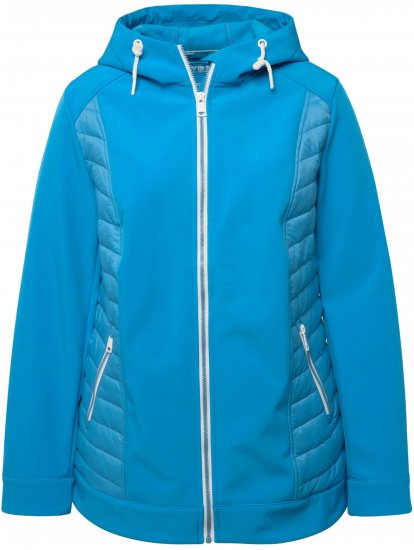 Ulla Popken Hyprar Quilt Mix Jacket Aqua - Μπουφάν - 