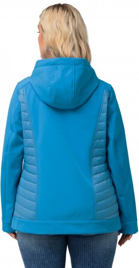 Ulla Popken Hyprar Quilt Mix Jacket Aqua - Μπουφάν - 