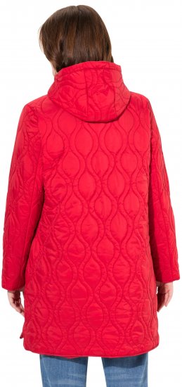Ulla Popken HYPRAR Quilted Water-Repellent Jacket Red Salsa - Μπουφάν - 