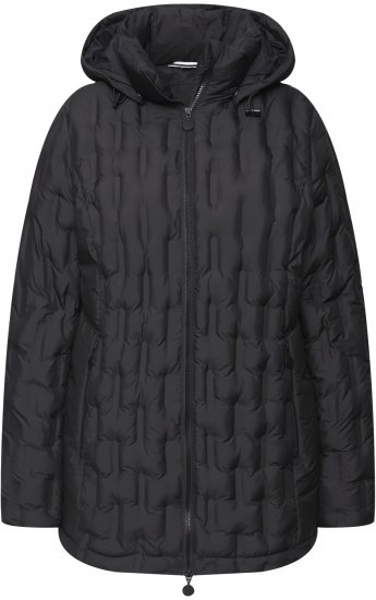 Ulla Popken HYPRAR Channel Quilted Jacket Black - Μπουφάν - 