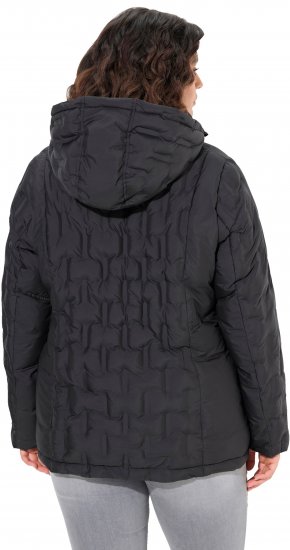 Ulla Popken HYPRAR Channel Quilted Jacket Black - Μπουφάν - 