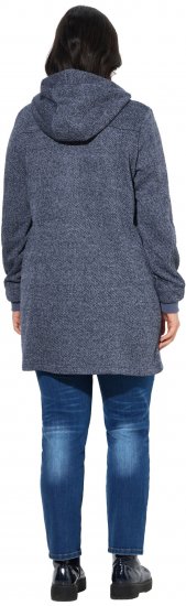 Ulla Popken Knit Fleece-Lined Jacket Navy - Μπουφάν - 