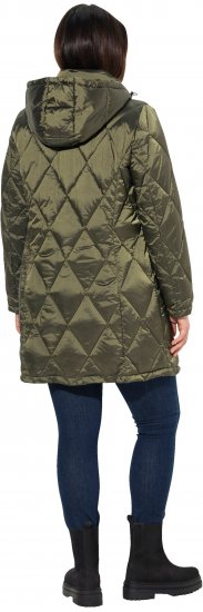 Ulla Popken HYPRAR Diamond Quilted Jacket Bottle Green - Μπουφάν - 