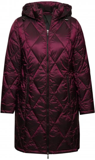 Ulla Popken HYPRAR Diamond Quilted Jacket Carmine Red - Μπουφάν - 