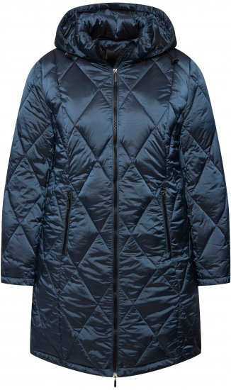 Ulla Popken HYPRAR Diamond Quilted Jacket Teal - Μπουφάν - 