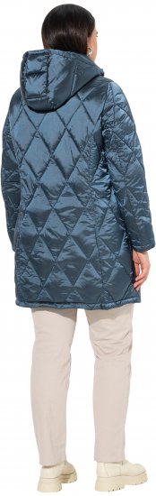Ulla Popken HYPRAR Diamond Quilted Jacket Teal - Μπουφάν - 