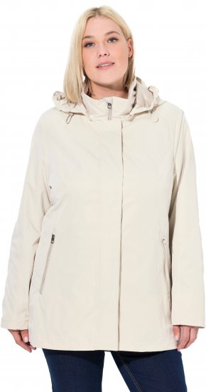 Ulla Popken Long Triple Function Softshell Jacket Natural White - Μπουφάν - 