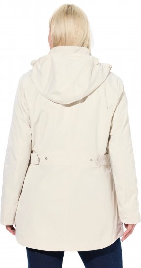 Ulla Popken Long Triple Function Softshell Jacket Natural White - Μπουφάν - 