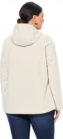 Ulla Popken HYPRAR Toggle Button Microfleece Lined Jacket Light Champagne - Μπουφάν - 
