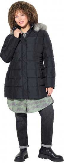 Ulla Popken HYPRAR Quilted Jacket Black - Μπουφάν - 