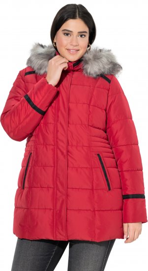 Ulla Popken HYPRAR Quilted Jacket Ruby Red - Μπουφάν - 