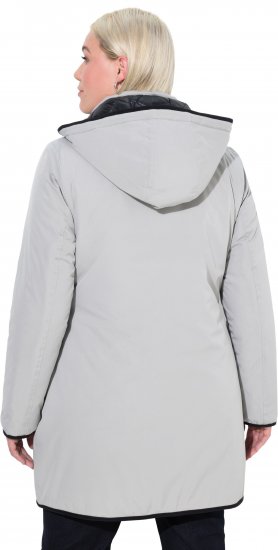 Ulla Popken HYPRAR Reversible Quilted Jacket Medium Grey - Μπουφάν - 