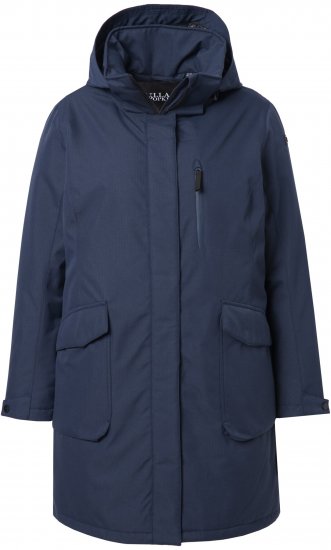 Ulla Popken HYPRAR Drawstring Waist Parka Navy - Μπουφάν - 