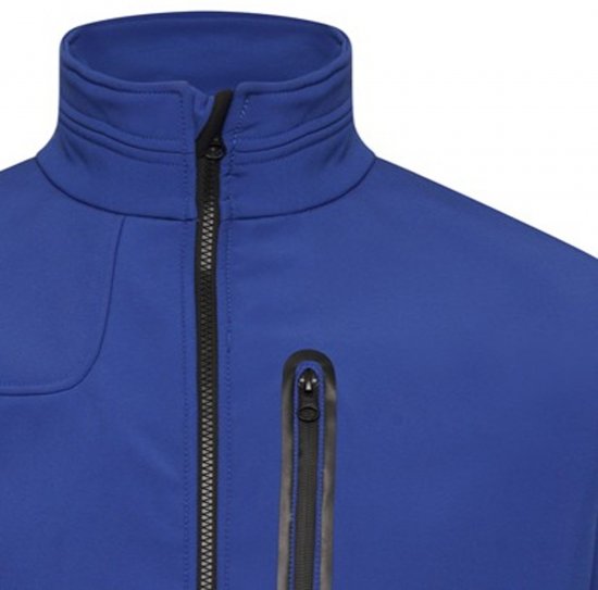 Kam Jeans KV132 Softshell Panelled Jacket Royal Blue - Μπουφάν - Aνδρικά μπουφαν μεγάλα μεγέθη