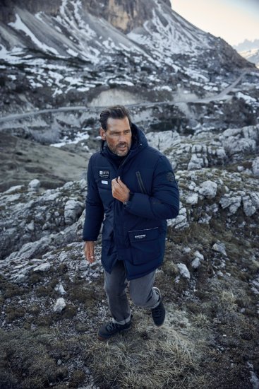 JAY-PI Warm Quilted Parka Dual Function, Wind and Water Repellant Navy - Μπουφάν - Aνδρικά μπουφαν μεγάλα μεγέθη