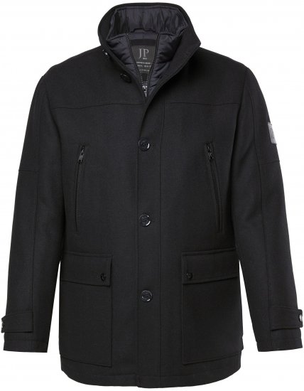 JP1880 Jacket Water-repellent Warm Black - Μπουφάν - Aνδρικά μπουφαν μεγάλα μεγέθη
