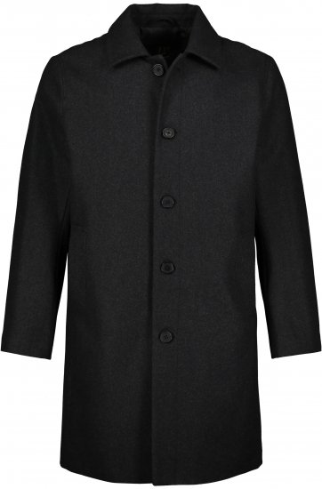 JP1880 Coat Wool Blend Water Repellent Dark Grey - Μπουφάν - Aνδρικά μπουφαν μεγάλα μεγέθη