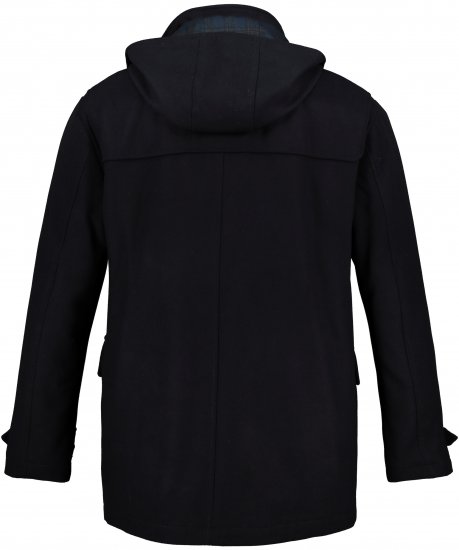 JP1880 Duffle Coat Water Repellent with Detachable Hood Navy - Μπουφάν - Aνδρικά μπουφαν μεγάλα μεγέθη