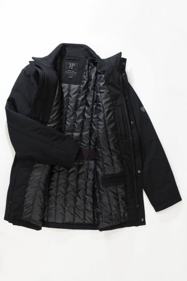 JP1880 Jacket Business Waterproof Black - Μπουφάν - Aνδρικά μπουφαν μεγάλα μεγέθη