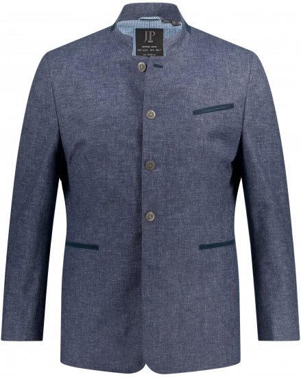 JP1880 Traditional Jacket Linen Blend Navy - Μπουφάν - Aνδρικά μπουφαν μεγάλα μεγέθη