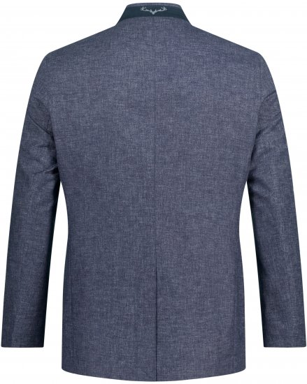 JP1880 Traditional Jacket Linen Blend Navy - Μπουφάν - Aνδρικά μπουφαν μεγάλα μεγέθη