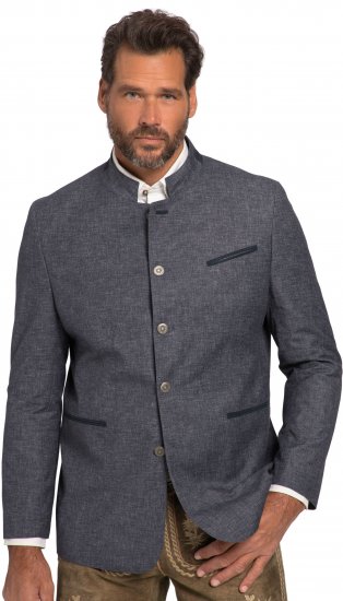 JP1880 Traditional Jacket Linen Blend Navy - Μπουφάν - Aνδρικά μπουφαν μεγάλα μεγέθη
