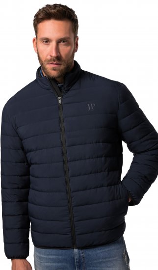 JP1880 Jacket Quilted Stand-up Collar Navy - Μπουφάν - Aνδρικά μπουφαν μεγάλα μεγέθη