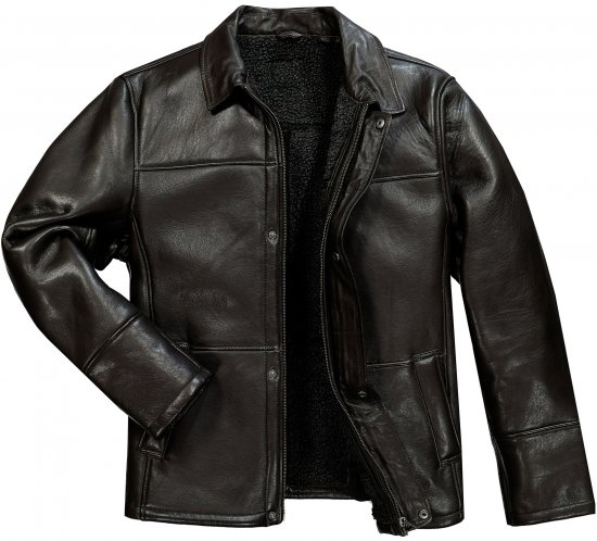 JP1880 Leather Jacket Soft Lamb Nappa Dark Brown - Μπουφάν - Aνδρικά μπουφαν μεγάλα μεγέθη