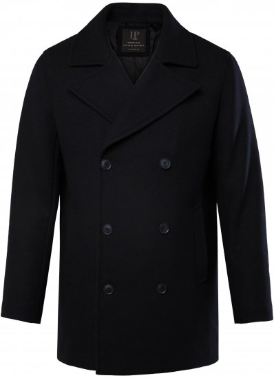 JP1880 Caban Short Double-breasted Overcoat Navy - Μπουφάν - Aνδρικά μπουφαν μεγάλα μεγέθη
