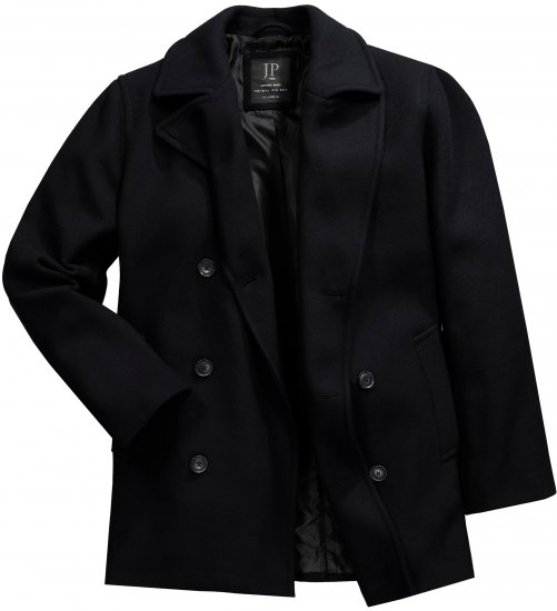 JP1880 Caban Short Double-breasted Overcoat Navy - Μπουφάν - Aνδρικά μπουφαν μεγάλα μεγέθη