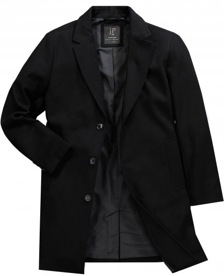 JP1880 Coat Classic Wool Blend Black - Μπουφάν - Aνδρικά μπουφαν μεγάλα μεγέθη