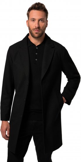 JP1880 Coat Classic Wool Blend Black - Μπουφάν - Aνδρικά μπουφαν μεγάλα μεγέθη