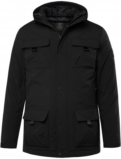 JP1880 Field Jacket Wind-repellent Black - Μπουφάν - Aνδρικά μπουφαν μεγάλα μεγέθη